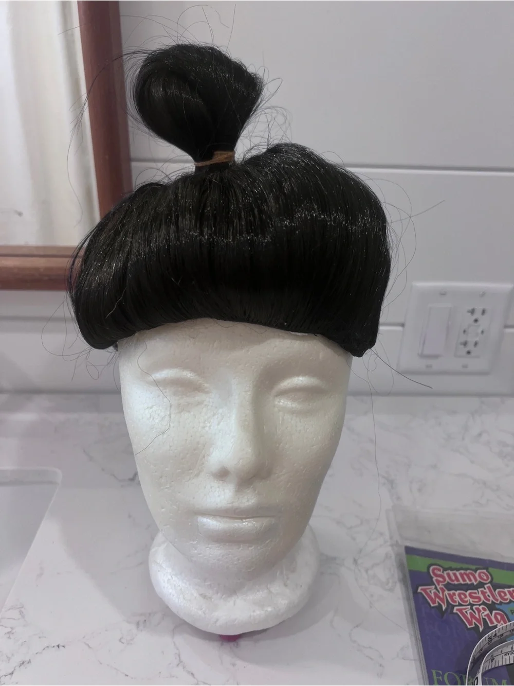 Forum Sumo Wrestler Costume Wig - Black